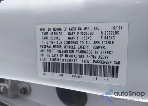 2015 Acura Tlx V6 Tech z USA, uszkodzony, nr VIN 19UUB2F52FA009457